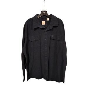 Timberland Men's 2XL Dark Blue Button-Up Long Sleeve Shirt